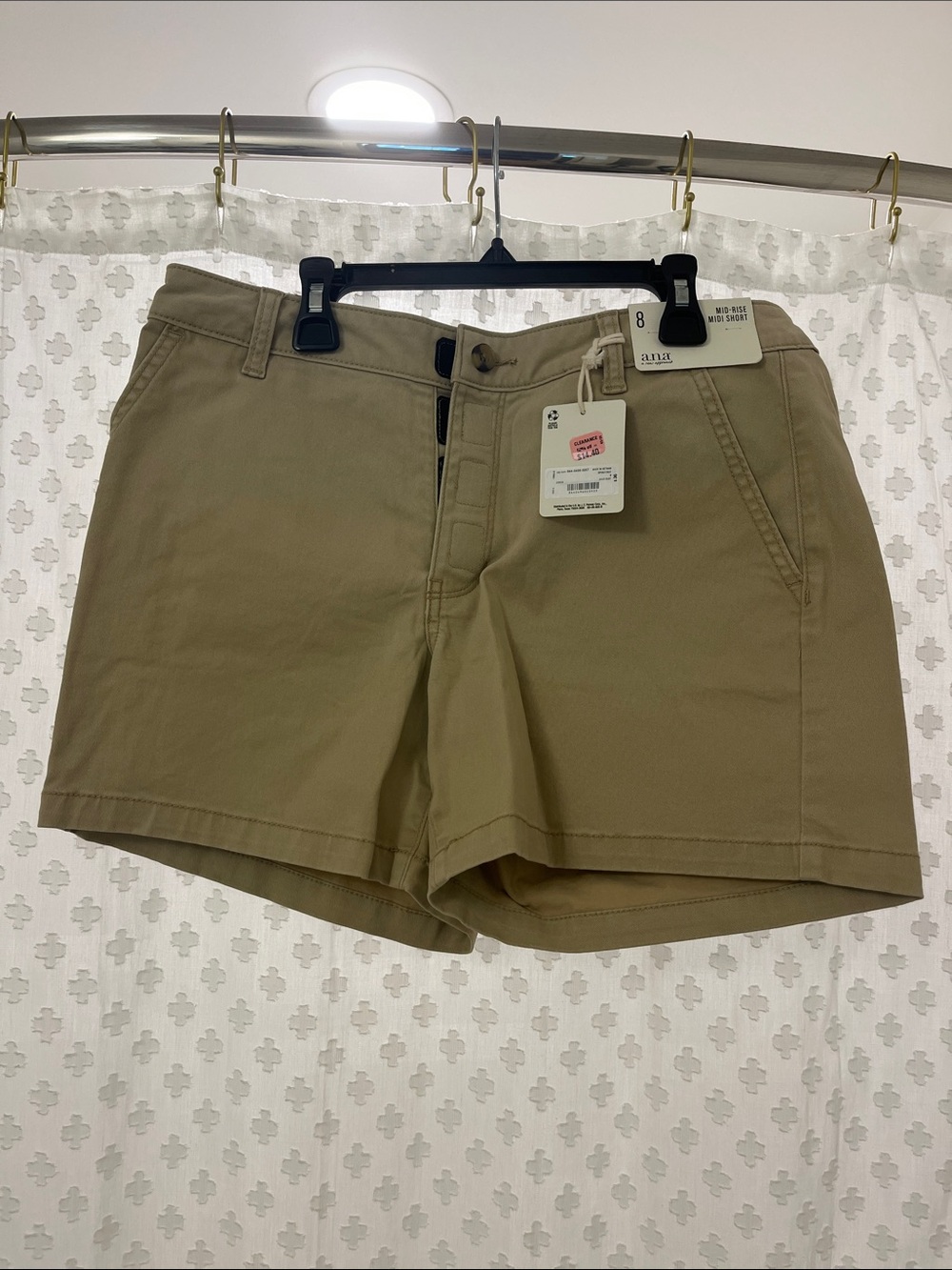 NWT Ana khaki shorts